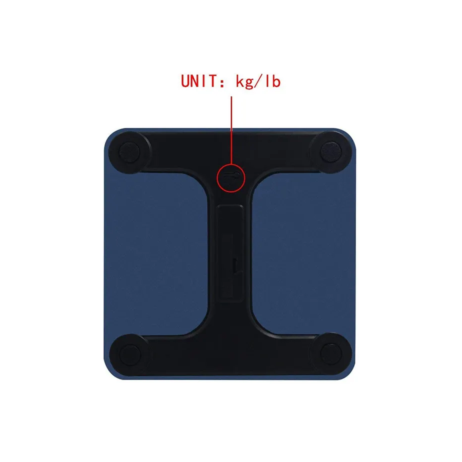 Весы напольные для измерения массы тела, со стеклянной пластиной AD-26-Blue, весы в синем цвете Каменец-Подольский - изображение 5