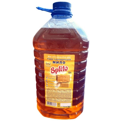 Гель для прання Splito Рідке господарське мило 72% 5 л (4820049383867) Вінниця - фото 1