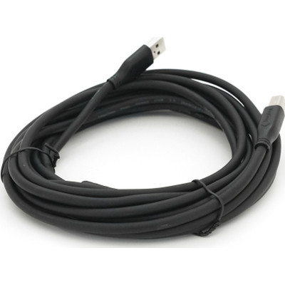 Кабель для принтера USB 2.0 AM/BM 5.0m ferrite black VEGGIEG (V-U207) Вінниця - фото 2