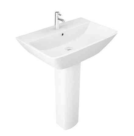 Раковина з ніжкою RAK Ceramics Summit 600x190x430 мм (RAK0036) Білий Київ