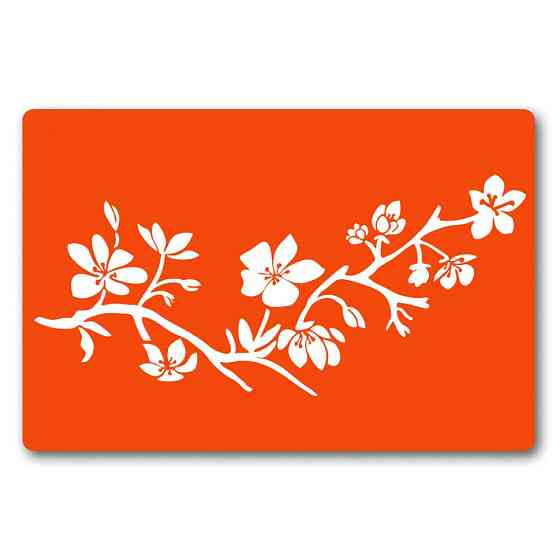 Трафарет для био-тату Цветы fx094-24*34см, размер 24х34 см Винница