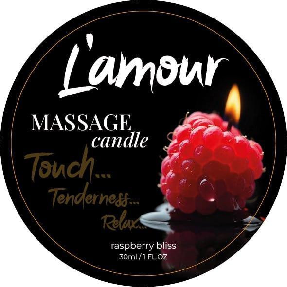 Массажная свеча L'amour Raspberry Bliss с ароматом малины, 30 мл Sex Aura Киев - изображение 1