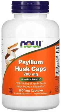 Подорожник псиліум Now Foods Psyllium Husk 700 мг 180 вег капсул Київ