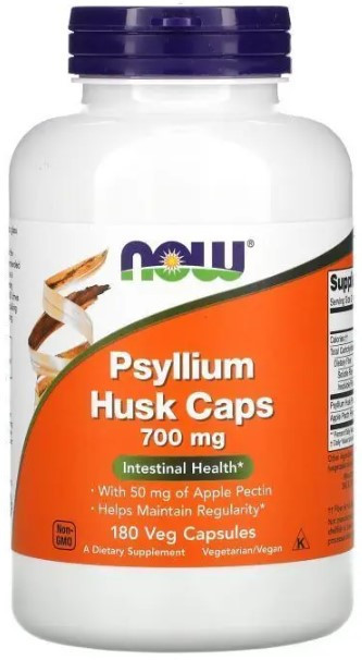 Подорожник псилиум Now Foods Psyllium Husk 700 мг 180 вег капсул Киев - изображение 1