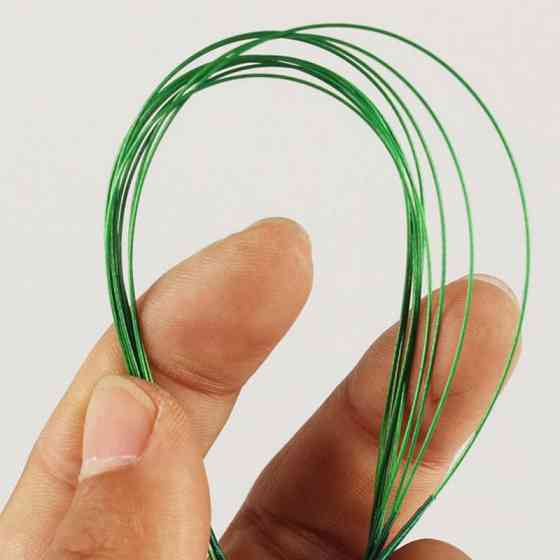 Поводки для рыбалки стальные 20 см, 20 шт с застежкой Киев