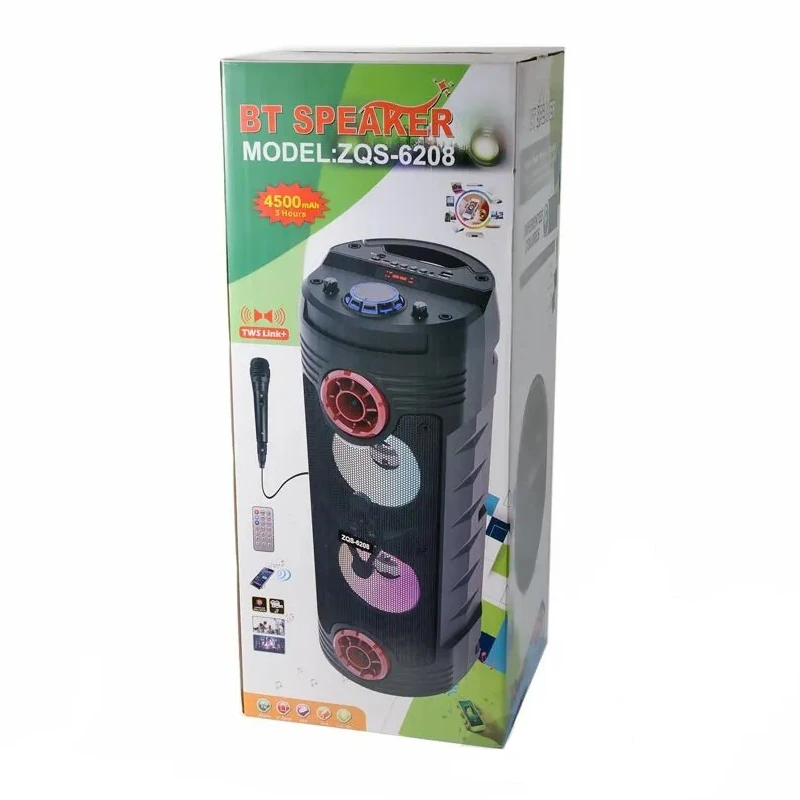 Портативна акустична колонка ZQS-6208 Bluetooth Speaker Вінниця - фото 6