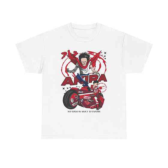 Футболка для мальчика аниме Акира Аниме Ретро Нео оверсайз (рост от 165 до 180 ) Черний AnimeJ0494m Днепр