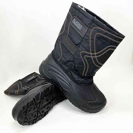 Черные ботинки для работы, Легкие сапоги для рыбалки, Осенняя утепленная обувь, Меховые бурки DH-16 Львов