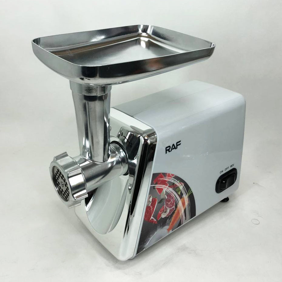 Электромясорубка с насадками для овощей RAF R.3368, Электрическая мясорубка для изготовления фарша CA-37 Львов - изображение 1