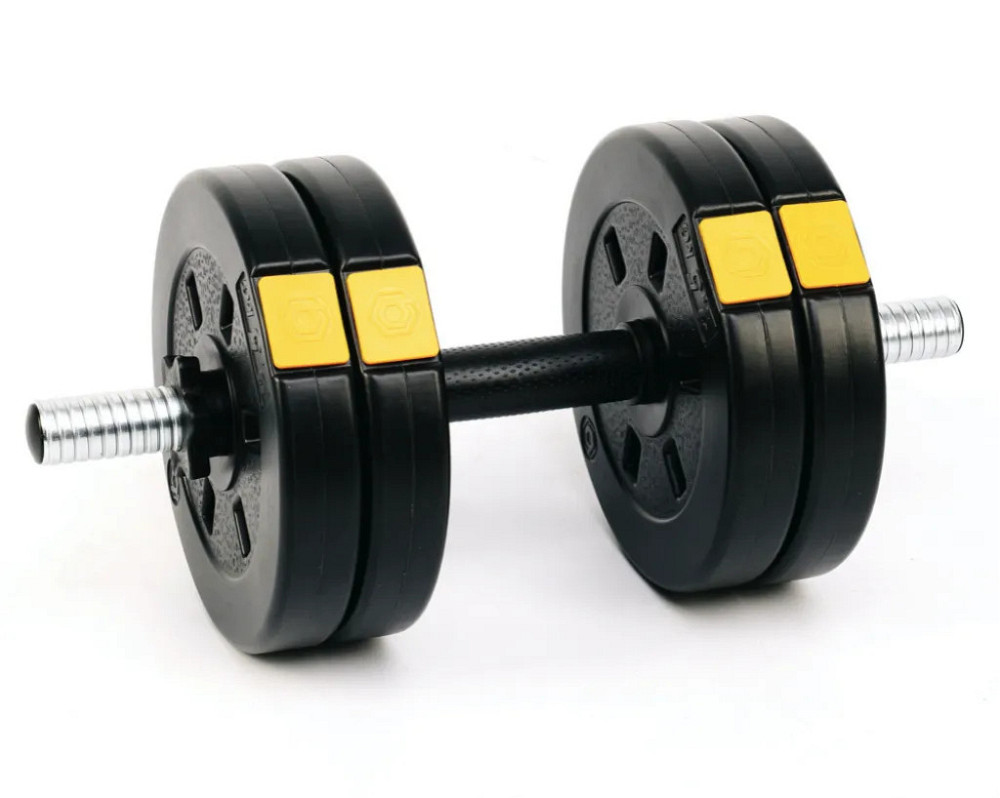 Комплект набор новых разборных гантелей Besport 2 шт по 11 кг Общим весом 22 кг, наборные с дисками, блинами Киев - изображение 4