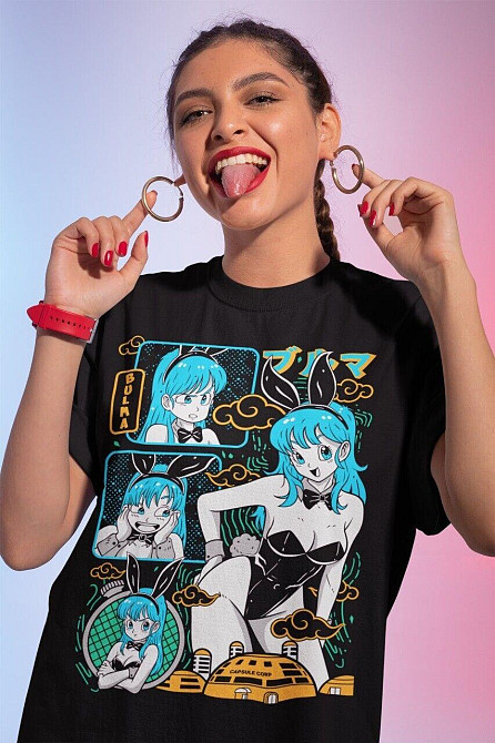 Футболка для мальчика аниме Ваифу Материал Аниме Аниме оверсайз (рост от 165 до 180 ) Черний AnimeJ0222m Днепр - изображение 3