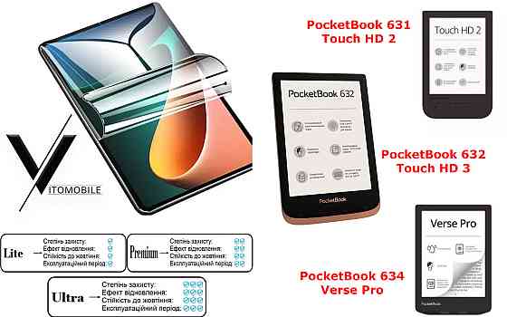 Поліуретанова плівка HyperClear Guard для PocketBook 631, 632, 634 Київ