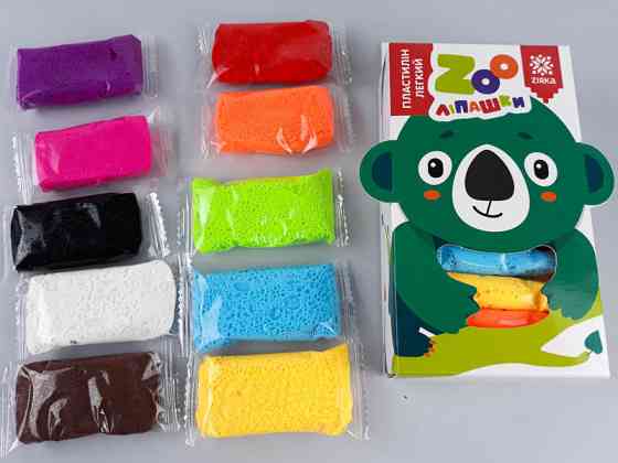 Пластилін легкий ZOOлипашки Коала" ZIRKA 140215 (10 різнокольорових стиків по 6 г) Вінниця