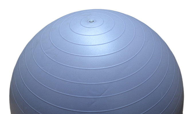 М'яч для фітнесу (фітбол) напівмасажний PowerPlay 4003 Ø75 cm Gymball Sky Blue + помпа Кам'янське - фото 4