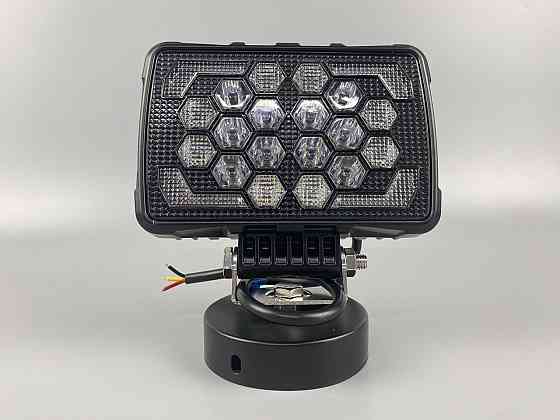 Фара LED квадратна 18 Led chip 12/24V. Широкий промінь + DRL світло + стробоскоп, світло 6500 К, IP67 Мукачево