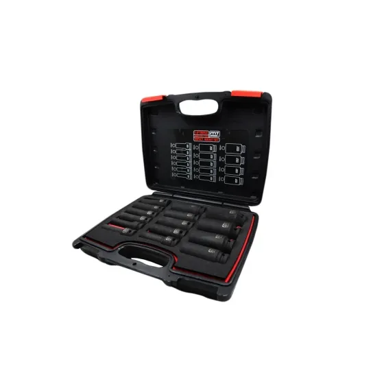 Набір подовжених ударних головок 1/2" 10-32мм Mighty Seven 15шт. Одеса