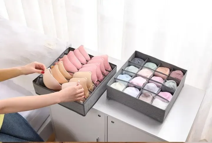 Органайзер 32×32×10 см на 7 отделений для хранения нижней белизна Темно-серый Коломия - фото 3