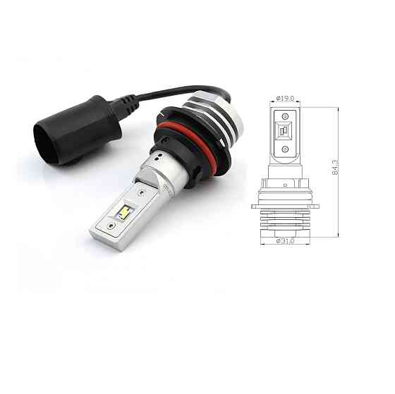 Комплект світлодіодних ламп BAXSTER SE Plus HB5 (9007) PX29t 6000K 4000Lm 9-32V Харків