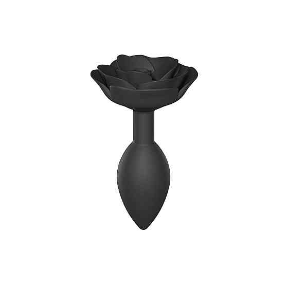 Силіконова анальна пробка Love To Love OPEN ROSES L SIZE - BLACK ONYX Sex Aura Київ