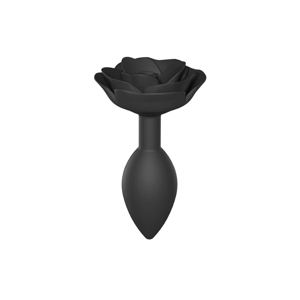 Силиконовая анальная пробка Love To Love OPEN ROSES L SIZE - BLACK ONYX Sex Aura Киев - изображение 1