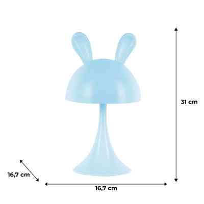 Ночник Kite Светильник LED с аккумулятором Simple Bunny, голубой (K25-317-1-3) Винница