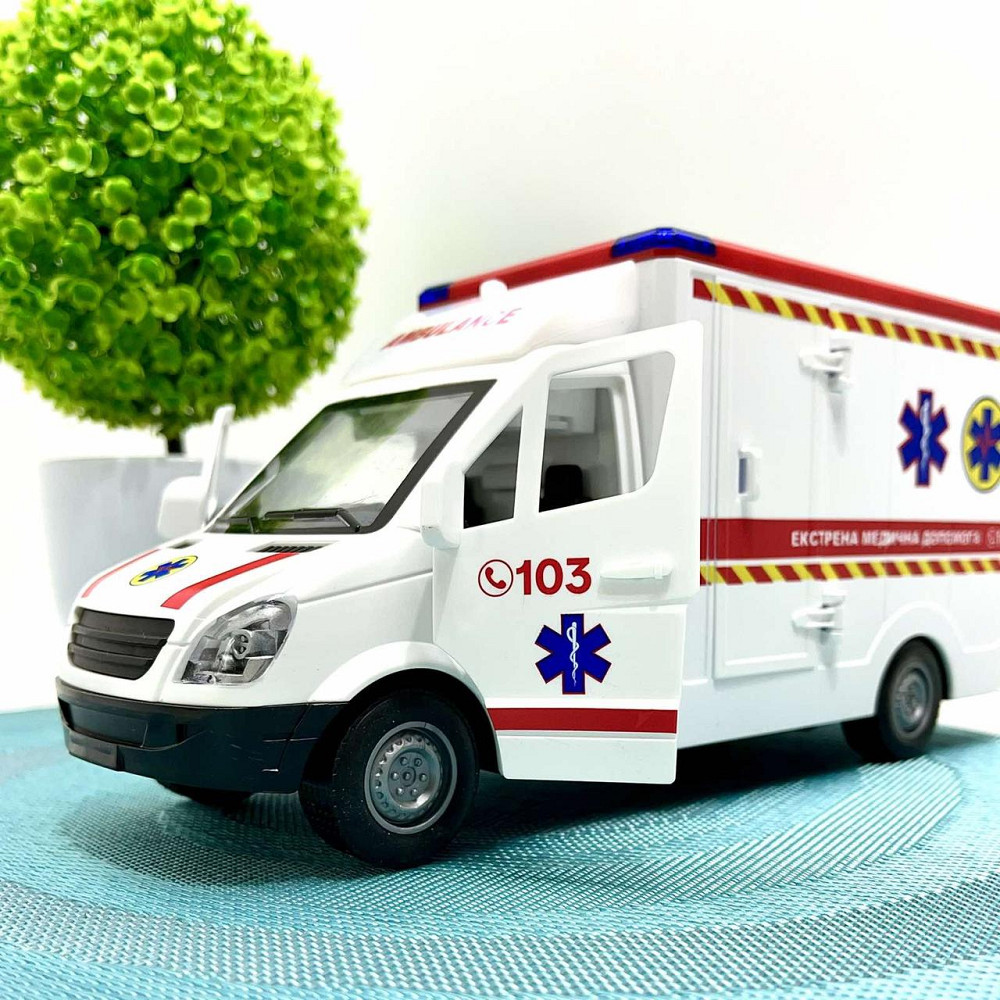Машина Швидка допомога Авто Експерт відкриваються двері та дах звук пісні інерція Біла (97569) Чернігів - фото 5