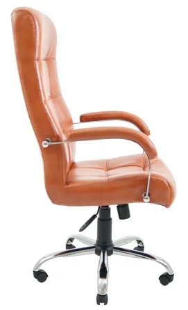 Офісне Крісло Керівника Richman Virginia Titan Cognac Хром М3 MultiBlock Коричневий Київ