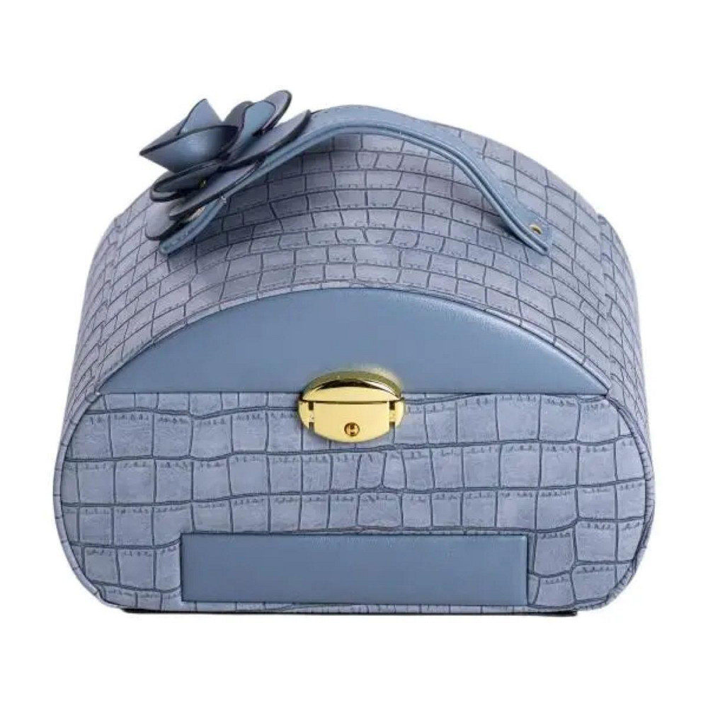 Шкатулка для прикрас з еко-шкіри, 3 яруси, з замком Київ - фото 7