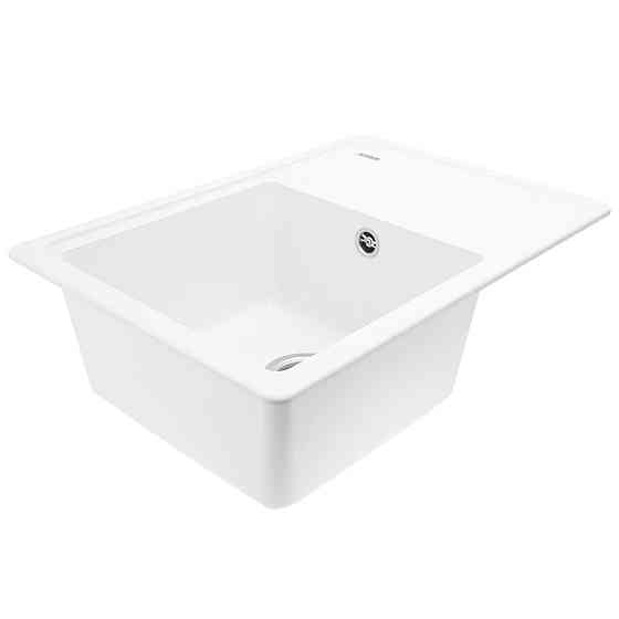 VALESO Гранітна мийка для кухні VALESO LIANA 6243 матова Білосніжна Киев