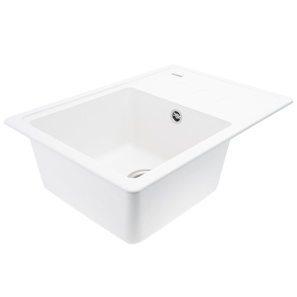 VALESO Гранітна мийка для кухні VALESO LIANA 6243 матова Білосніжна Киев - изображение 3