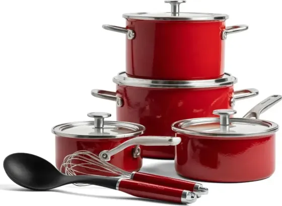 Kitchenaid Набір каструль Steel Core Enamel 8 Elementów + 2 Аксесуари (Cc004921001) Київ