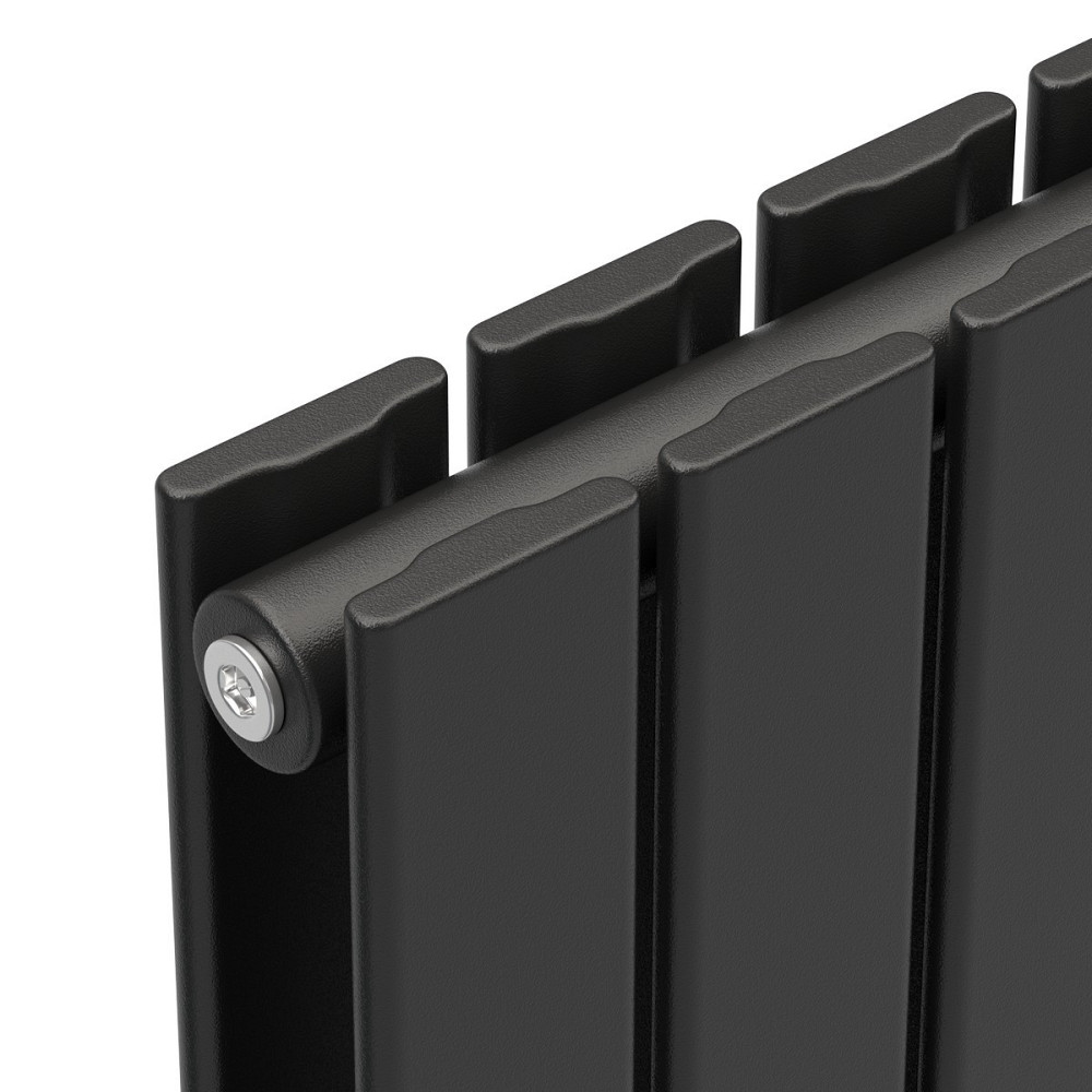 Вертикальний радіатор Largo Double 456х1800-6, anticor, чорний муар Київ - фото 4