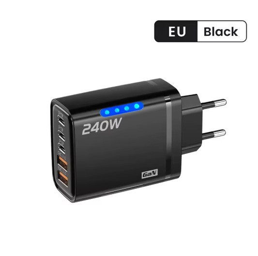 Зарядний пристрій 240W (2×USB + 3×Type-C, PD) Запоріжжя - фото 1