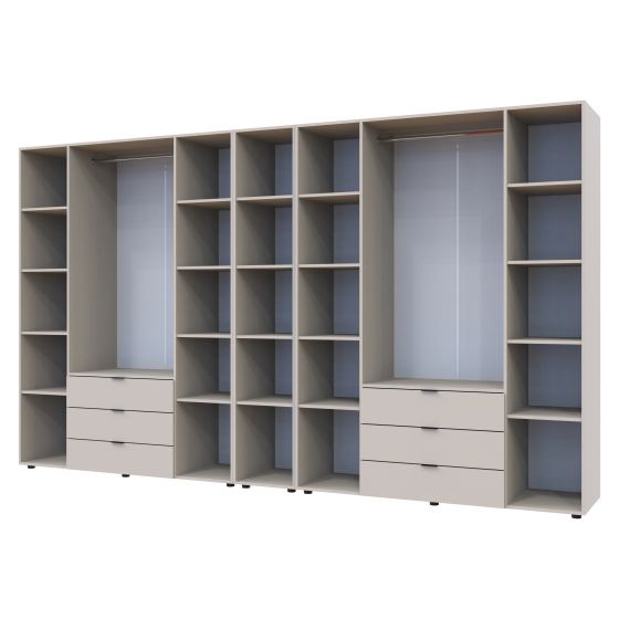 Комплект шкафов для одежды Doros Гелар (3 шт.) 348,2х49,5х203,4 см Кашемир (DRS-011255) Львов