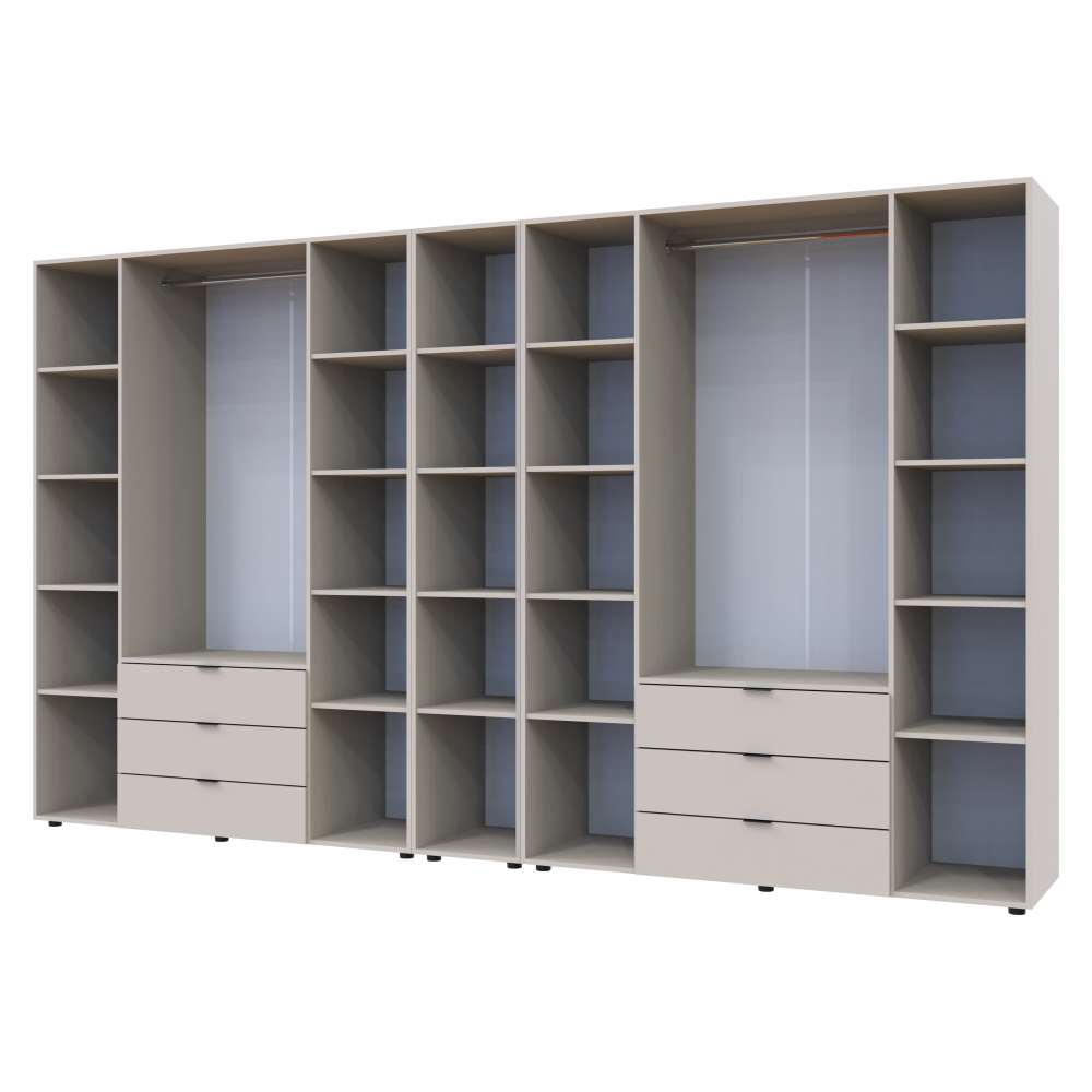 Комплект шкафов для одежды Doros Гелар (3 шт.) 348,2х49,5х203,4 см Кашемир (DRS-011255) Львов - изображение 5