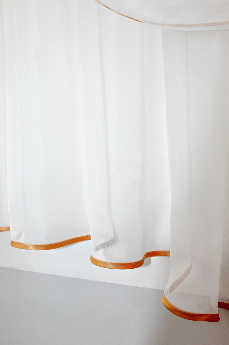 Кухонный комплект VR-Textil № 038к шторки и тюль золотистый и белым 270х170 см (52-0242) Киев - изображение 6