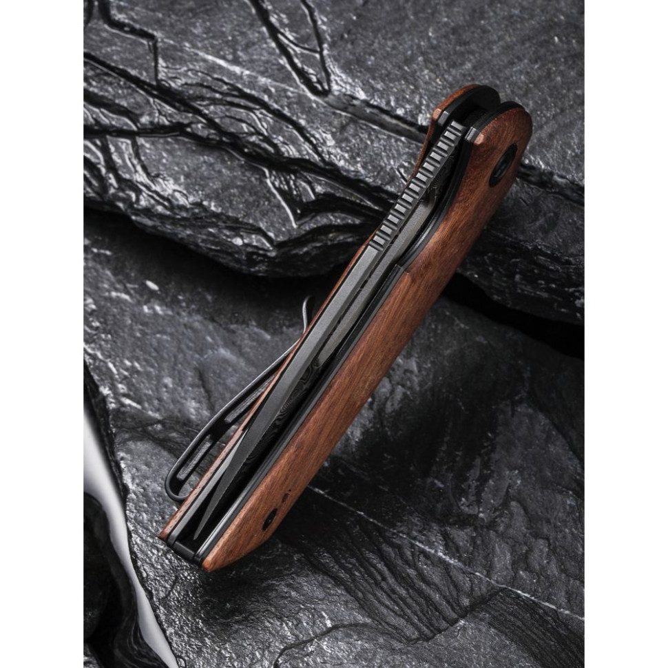 Ніж складаний кишеньковий Civivi Odium, (6.7 см) Damascus / Guibourtia Wood Київ - фото 14