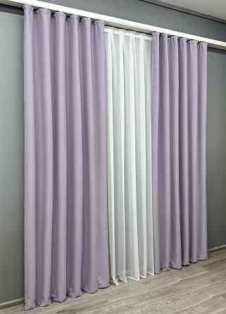 Комплект готових штор VR-Textil Блекаут Midnight № 1227ш Лавандовий 100х275 см 2 шт (31-894) Київ