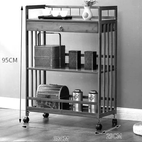 Сервірувальний столик "Рібел 95х68" венге Миколаїв - фото 2