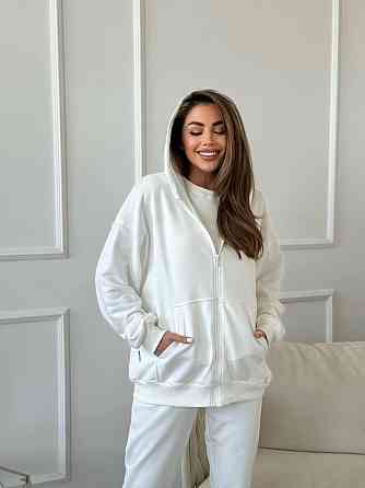 Женский прогулочный костюм тройка: кофта майка и штаны турецкая петля пенье + турецкая рибана Одесса