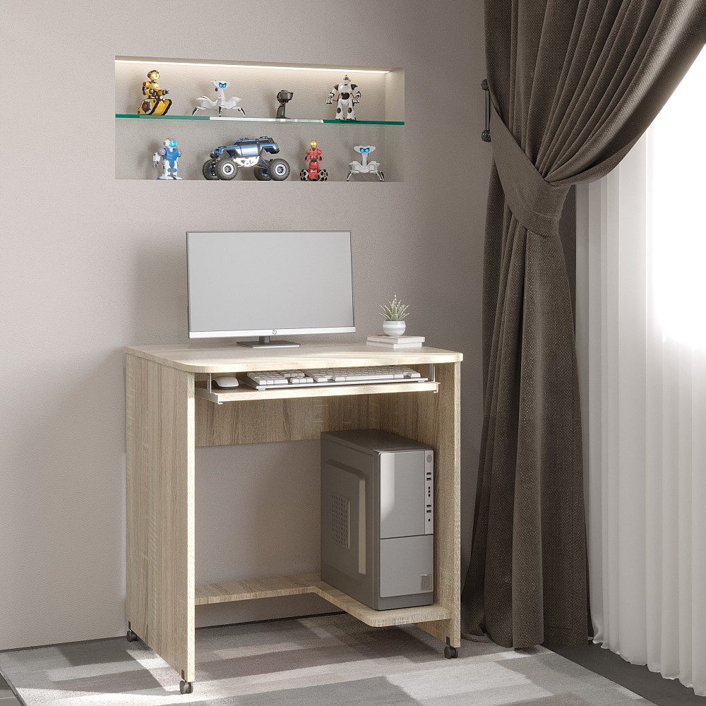 Стол компьютерный Мини ультра Эверест дуб сонома (DTM-2640) Львов - изображение 2