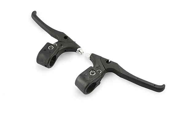 Рычаги руля велосипедные (пара, с креплением) (черные) Мукачево