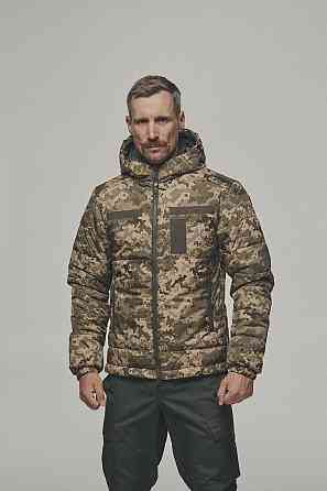 Тактическая зимняя мужская куртка на подкладке Omni-Heat до -20-25 градусов пиксель утеплитель TERMOLOFT WAR Львов