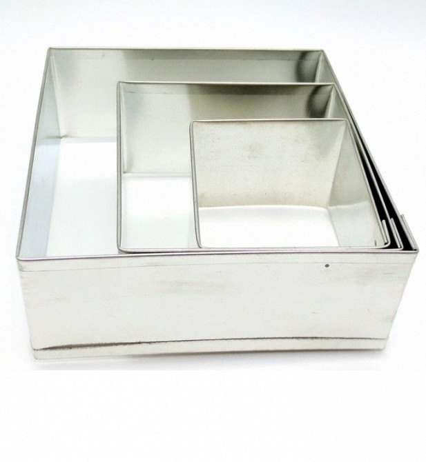 Металлические формы для оформления блюд КВАДРАТЫ 3 шт Винница - изображение 1