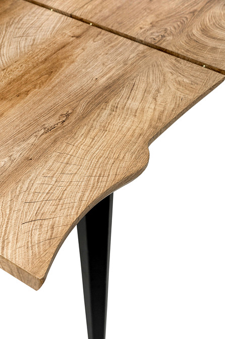 Стіл Лагуна, 120(+40)*80, чорний/штучний шпон MDF Київ - фото 8