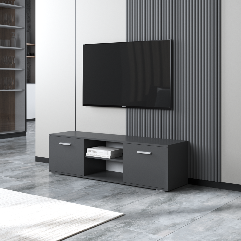 Тумба под телевизор VAYS, тумбочка под ТВ M-106 Антрацит Львов - изображение 1