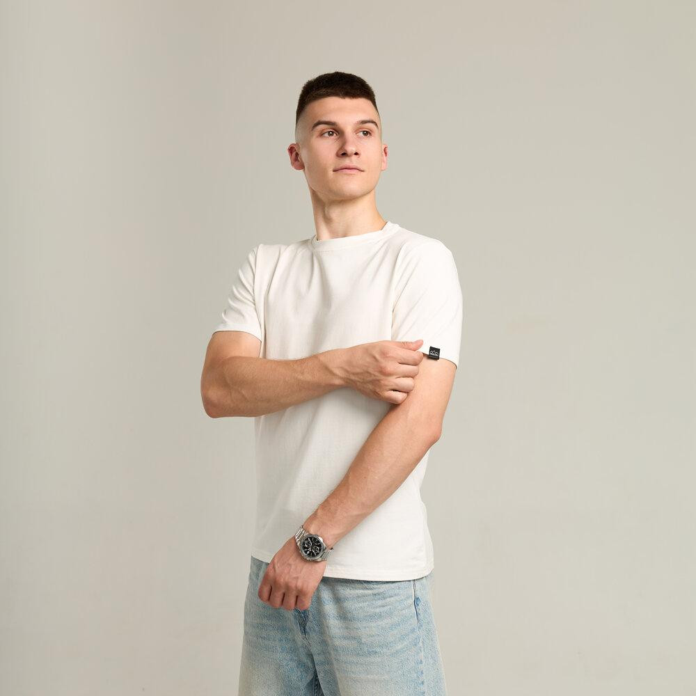 Чоловіча футболка молочна Pobedov Peremoga Київ - фото 4