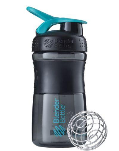 Шейкер спортивний (пляшка) BlenderBottle SportMixer Flip 20oz/590ml Black/Teal Київ - фото 1