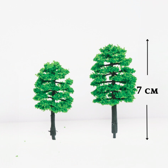 Зеленое дерево 7 см Каштан для миниатюры, макетов, диорам, песчаного стола, мини-сада, микроланшафта Одесса