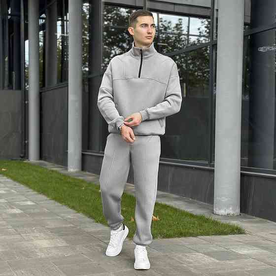 Сталевий спортивний костюм для чоловіків. Комплект осінь зима Pobedov Grand ЗИМА Київ